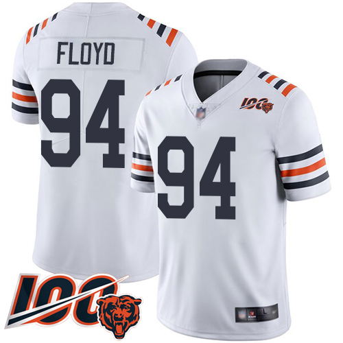 Chicago Bears Limited White Men Leonard Floyd Jersey NFL Football 94 100th Season